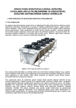 Islak &ndash; Kuru Soğutucular ve Uygulamaları