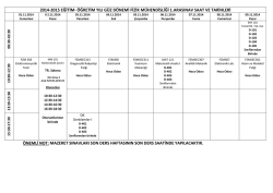 FİZİK M&Uuml;HENDİSLİĞİ-2014-2015 G&Uuml;Z D&Ouml;NEMİ ARASINAV