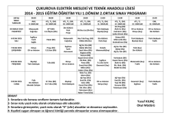 Ortak Sınavlar