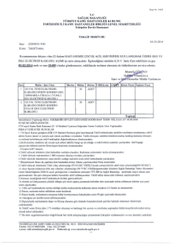 (2) kalem HASTANEMİZ ÇOCUK ACİL SERVİSİNDE K