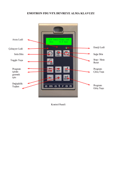 emotron hızlı devreye alma kılavuzu (tr)