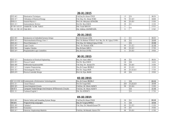 2014 Bahar Yarıyılı B&uuml;t&uuml;nleme Sınav Programı