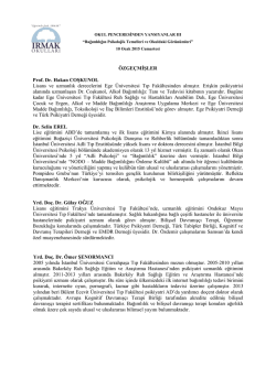 Konuşmacı &Ouml;zge&ccedil;mişleri