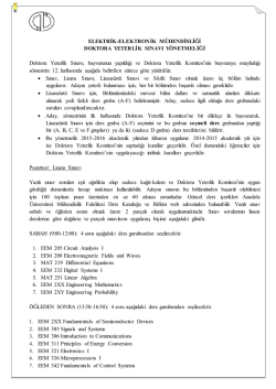 elektrik-elektronik m&uuml;hendisliği - Department of Electrical and