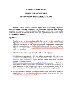 eğitim alma 2014-2015 1.ilan