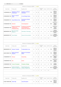 2. Program Ders Planı (Yarıyıllık)