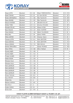 pvc Referans Listesi