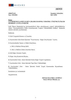 Gayrimenkullerin Elden &Ccedil;ıkarılmasında Vergisel