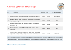 &Ccedil;evre ve Şehircilik İl M&uuml;d&uuml;rl&uuml;ğ&uuml;