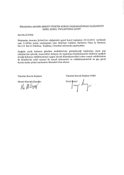 FlBABANKA ANONİM ŞİRKETİ Y&Ouml;NETİM KURULU