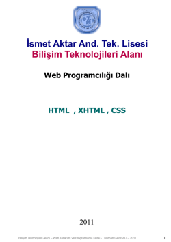 Ders2-Html_xhtml_css (Ders Notu)