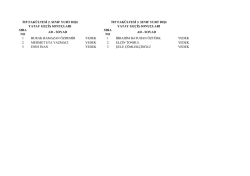 soyad 1 burak ramazan &ouml;zdemir yedek 1 ibrahim batuhan &ouml;zt&uuml;rk