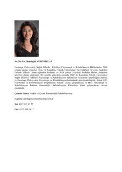 Uzm. Fzt. Damlag&uuml;l AYDIN &Ouml;ZCAN