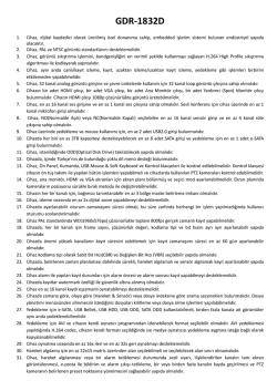 GDR-1832D Şartname - Goldmaster G&uuml;venlik Sistemleri