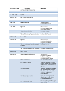 BİLİMSEL PROGRAM