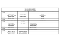 Saat SALI &Ccedil;ARŞAMBA PERŞEMBE 09:00