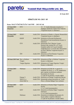 sırk-15-05 2015 yılı ocak ayı malı y&uuml;k&uuml;ml&uuml;l&uuml;k takvımı