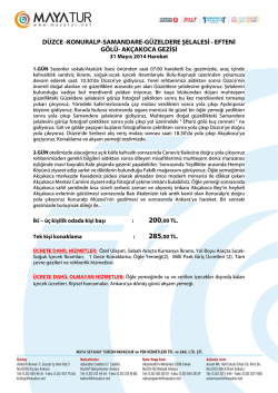 d&uuml;zce -konuralp-samandare-g&uuml;zeldere şelalesi