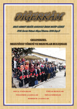 Diğerkam 5. Sayı - Milli Eğitim Bakanlığı