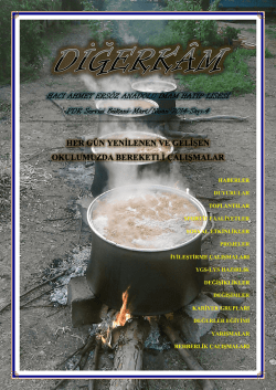 Diğerkam 4. Sayı - Milli Eğitim Bakanlığı