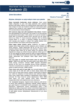 29/09/2014 - İş Yatırım