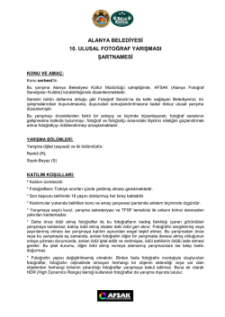 alanya belediyesi ulusal fotoğraf yarışması