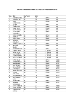 almanya seminerine gitmeye hak kazanan &ouml;ğrencilerin listesi sıra