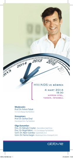HIV/AIDS ve böbrek 4 mart 2014