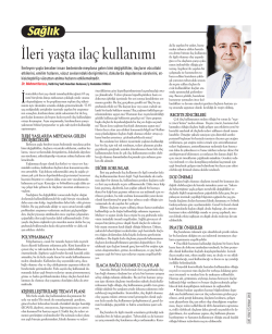 “İleri Yaşta İlaç Kullanımı”, Cumhuriyet