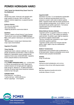 pomex horasan harcı