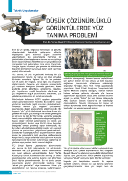 d&uuml;ş&uuml;k &ccedil;&ouml;z&uuml;n&uuml;rl&uuml;kl&uuml; g&ouml;r&uuml;nt&uuml;lerde y&uuml;z tanıma problemi