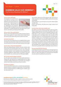 hormon salıcı ıud - Family Planning NSW