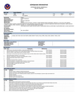 Genel İşletme - G&uuml;m&uuml;şhane Meslek Y&uuml;ksekokulu