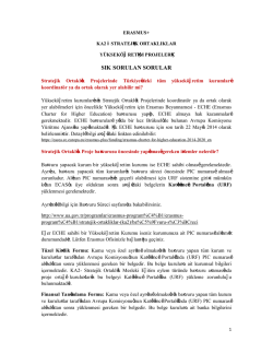 (KA2) i&ccedil;in Sık&ccedil;a Sorulan Sorular