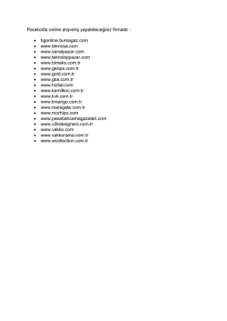 Parakodla online alışveriş yapabileceğiniz firmalar