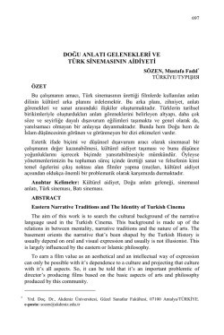 S&Ouml;ZEN, Fadıl Mustafa-DOĞU ANLATI GELENEKLERİ VE