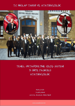 tc inkılap tarihi ve atat&uuml;rk&ccedil;&uuml;l&uuml;k temel orta&ouml;ğretime ge&ccedil;iş sistemi 5