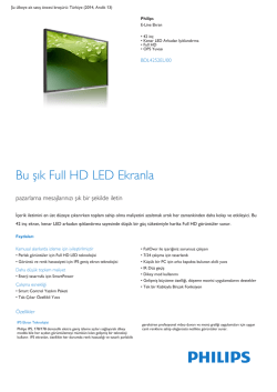 42 in&ccedil; Kenar LED Arkadan Işıklandırmalı Full HD E-Line