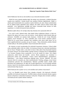 Sosyal Hizmet Uzmanı ile R&ouml;portaj (PDF) - Ev