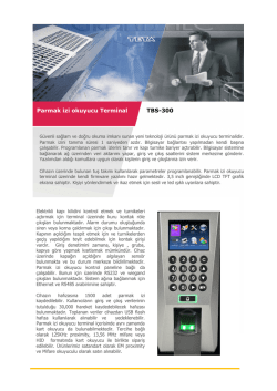 Parmak izi okuyucu Terminal TBS-300