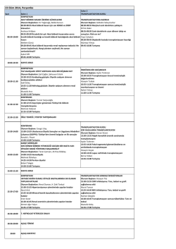 23 Ekim 2014, Perşembe