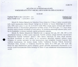 Bilecik - Merkez - k&uuml;lt&uuml;r ve tabiat varlıklarını koruma b&ouml;lge kurulları