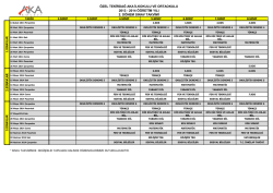 &ouml;zel tekirdağ aka ilkokulu ve ortaokulu 2013