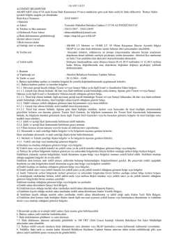 AKARYAKIT ALTINÖZÜ BELEDİYESİ AKARYAKIT alımı 4734 sayılı