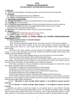 ilan tirebolu kaymakamlığı