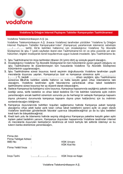 Firma Adı : Firma Tebligat Adresi: IMEI No : KSK Unvanı