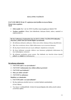 kullanma talimatı - Ilacprospektusu.com