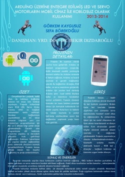 ARDUİNO ÜZERİNE ENTEGRE EDİLMİŞ LED VE SERVO