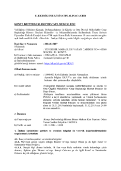 İhale D&ouml;k&uuml;manı İ&ccedil;in Tıklayınız