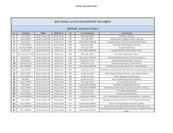 DE&Uuml; G&Uuml;ZEL SANATLAR ENSTİT&Uuml;S&Uuml; TEZ ARŞİVİ HEYKEL